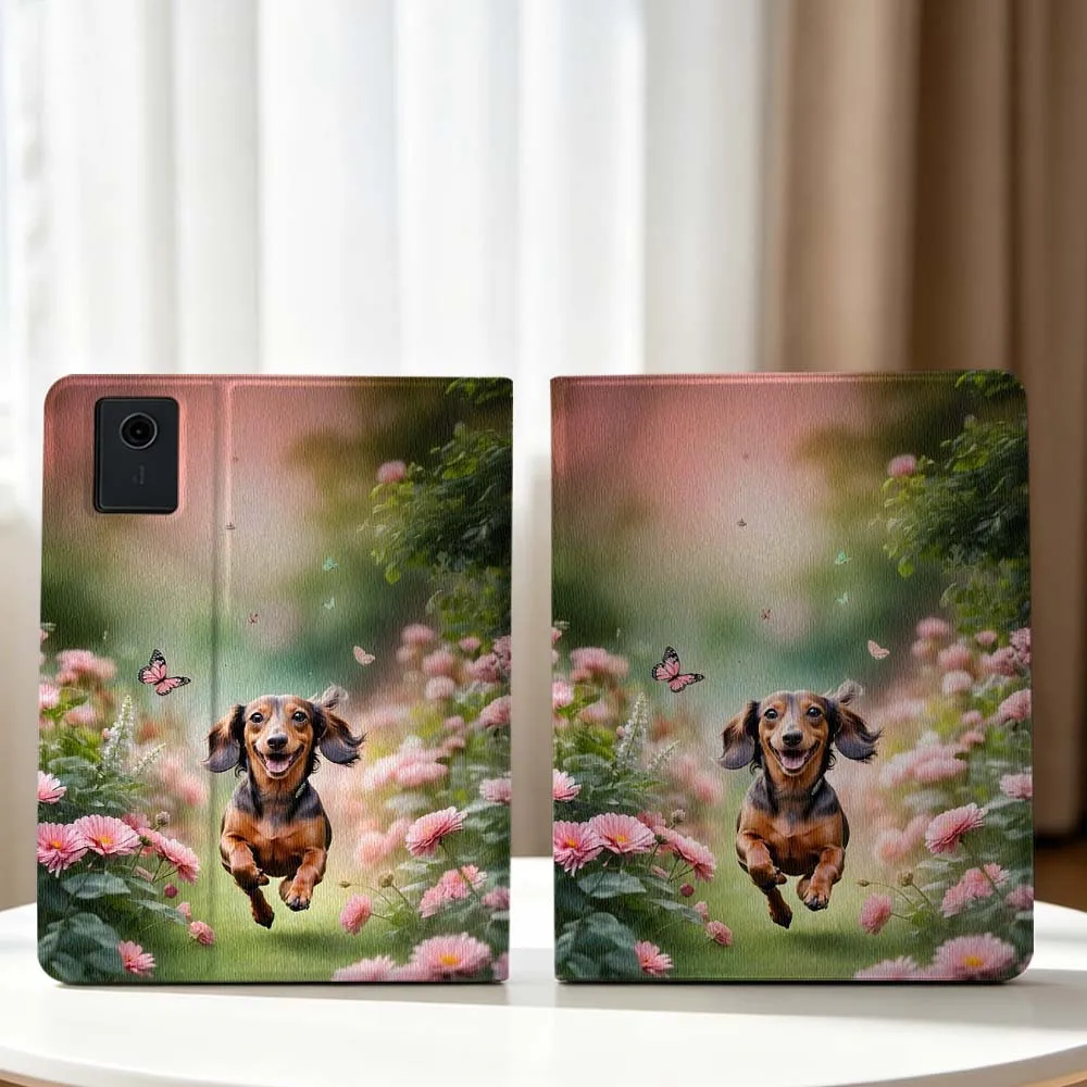 Dachshund Puppy Garden Soft For Lenovo Xiaoxin Pad Pro Tab P12 P11 11 13 11.2 inch K11 Plus Pen Tray Tablet Case