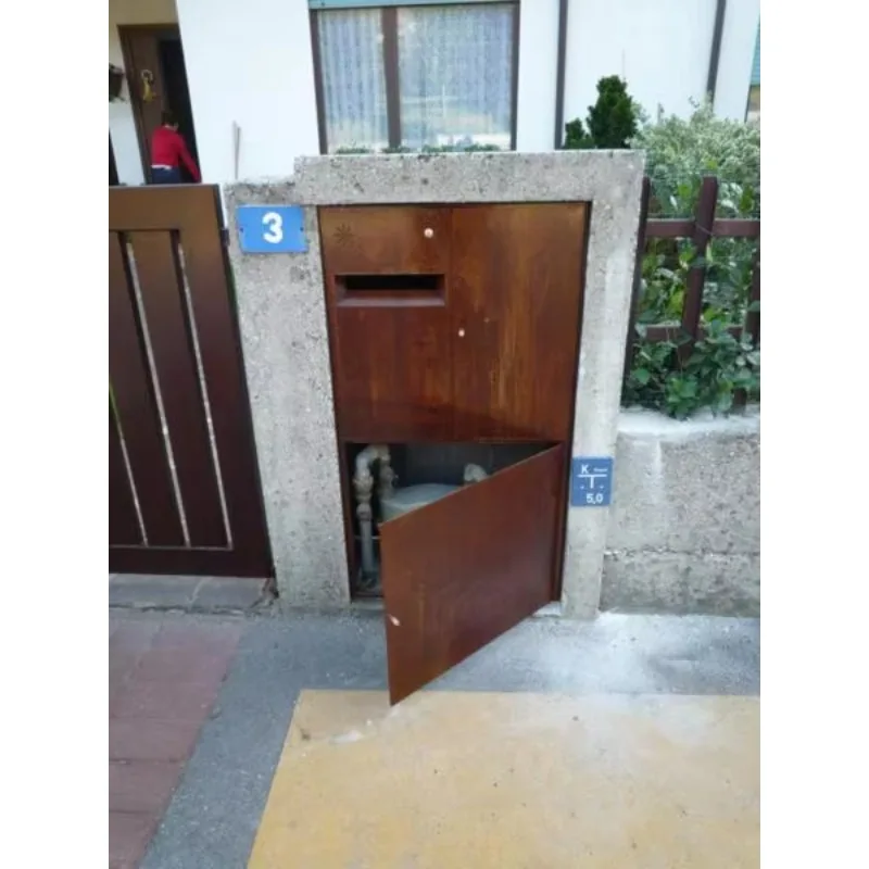Outdoor steel lockable apartment building mailbox
