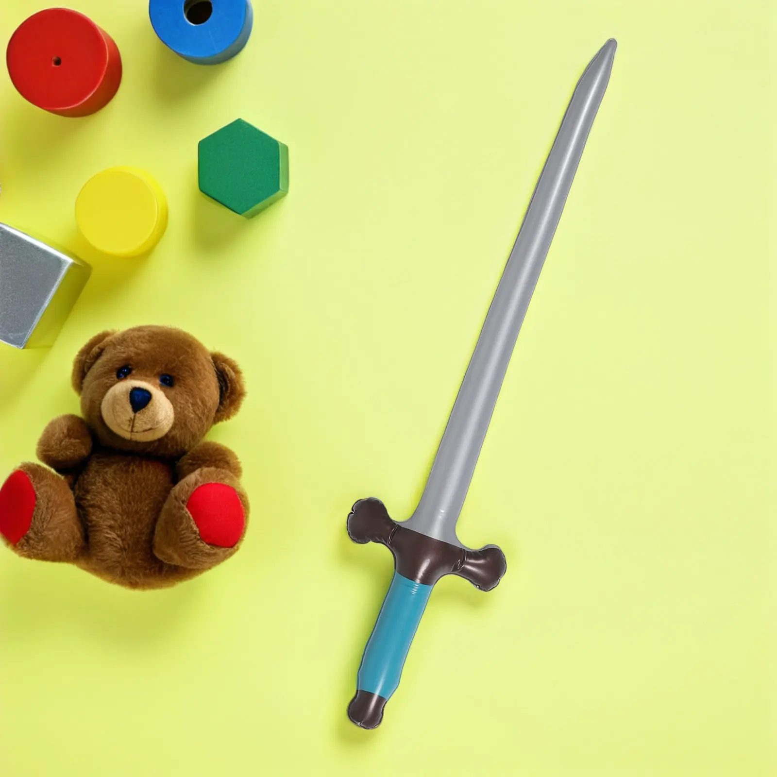 9Pcs Inflatable Swords Safe PVC Bright Colors Lightweight for Birthday Party Cosplay Outdoor Play Fighting