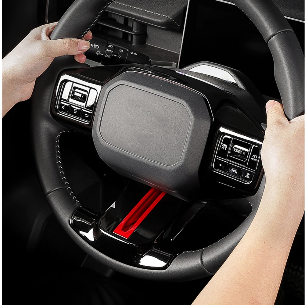 ​L/RHD for Toyato Rav4 RAV 4 2026 2027 abs CarbonFiber Accessories Car Steering Wheel Panel Cover Trim Decorate Frame Sticker