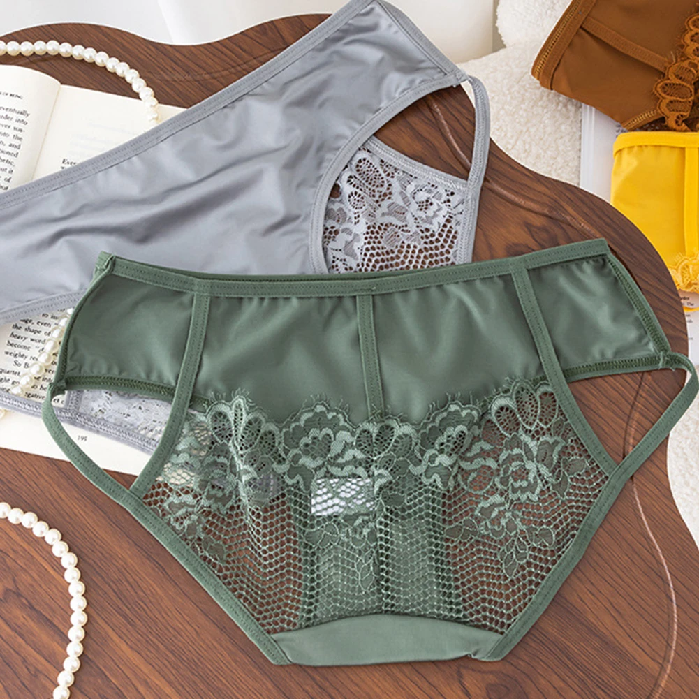 

New Sexy Lace Female Underwear With Slim Straps Ultra-ThinLingeries Sexy Hot Hollowed Out Low Waist And No Trace Women's Panties