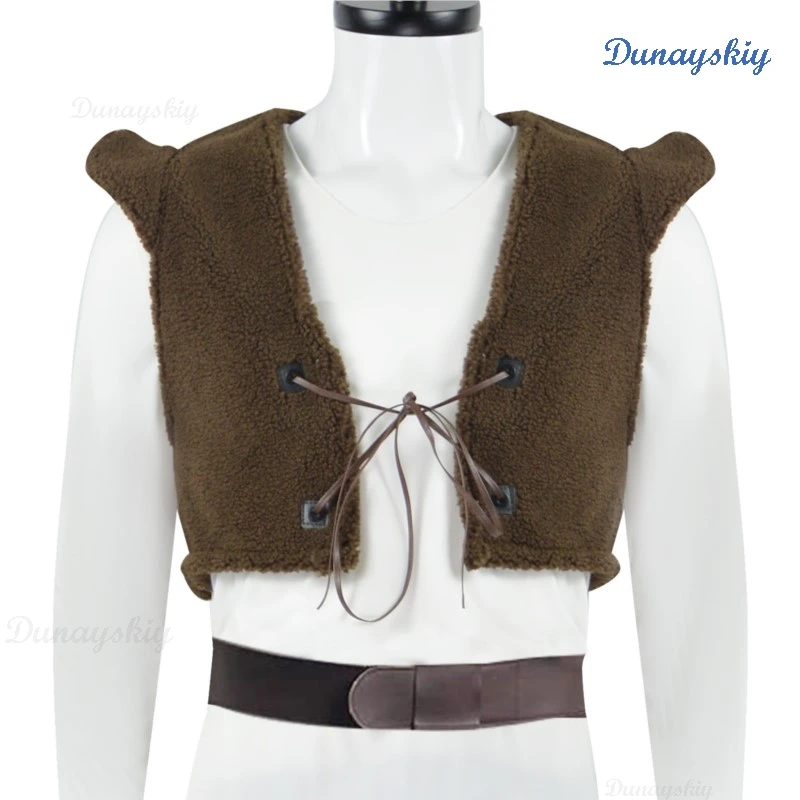 SHreks Cosplay Costume monstre masque chevalier gants Costume uniformes hommes Halloween fête tenue Roleplay haut pantalon gilet 2025