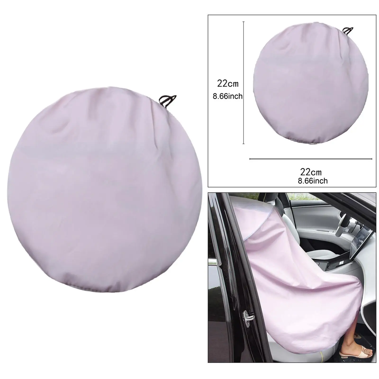 Car Interior Sunscreen Cover Breathable Portable Anti Air Conditioning Direct Blowing Full Face Mask for Nap Travel Summer