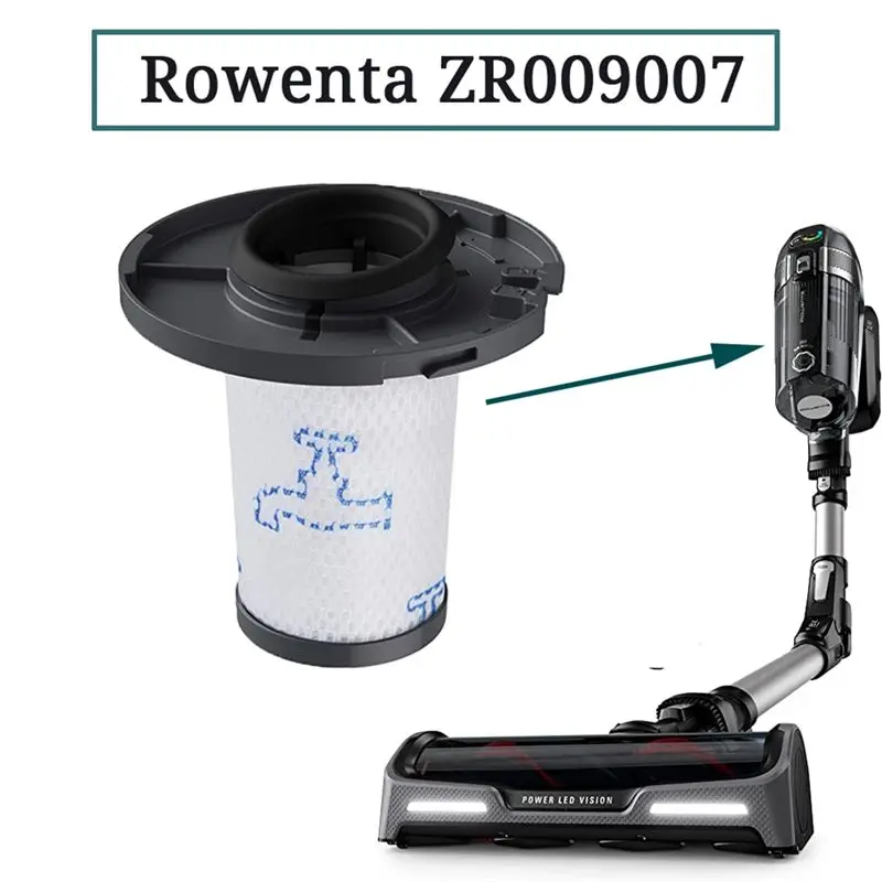 (A43I] Filtre pré-moteur ZR009007, filtre moteur ZR009008 pour aspirateur sans fil X-Force Flex 11.60/14.60 RH98Xx, pièce de rechange