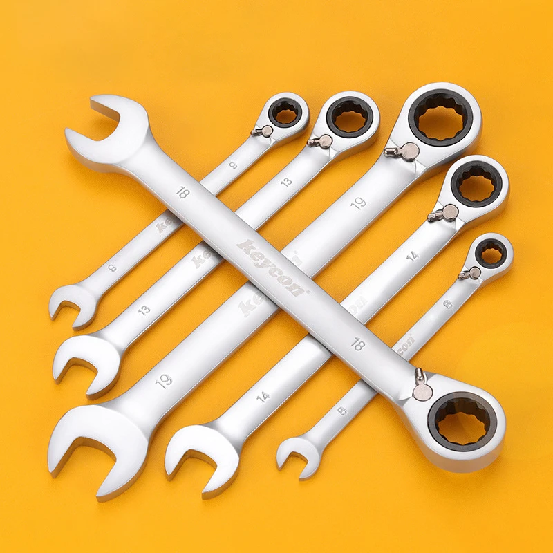 Ratchet Wrench 8-19mm Quick Ratchet Spanner Combination Car Repair Hand Tool Wrenches Kit