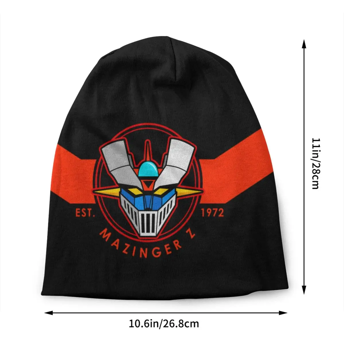 Mazinger Z Anime Skullies Beanies Caps For Men Women Unisex Trend Winter Warm Knit Hat Adult UFO Robot Goldorak   Bonnet Hats