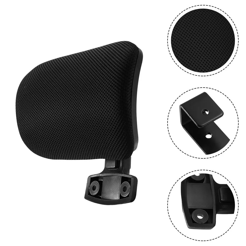 Black Computer Chair Headrest Plastic Multifunctional Lift Headrest Adjustable Comfortable Office Chair Head Pillows Home