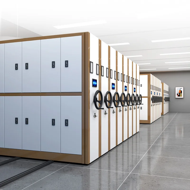 

Modern steel mobile shelves, archives, archive shelves, electric smart cabinets