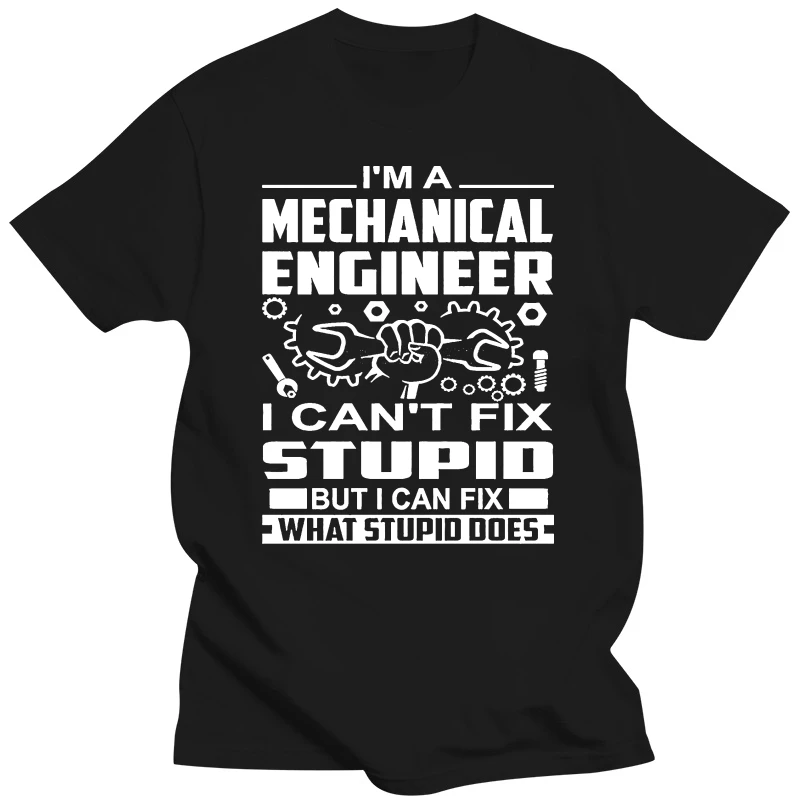 Mechanical Engineer T Shirt Gifts Mechanical Engineering Comfortable Men'S O Collar T Shirt Cool 011896