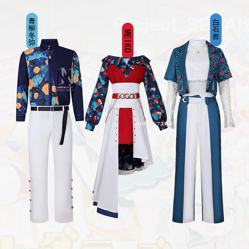 

Project Sekai Colorful Stage - MEIKO, Aokiyo, Dongmi, Shiraishi An Cosplay Costumes for Anime Performance