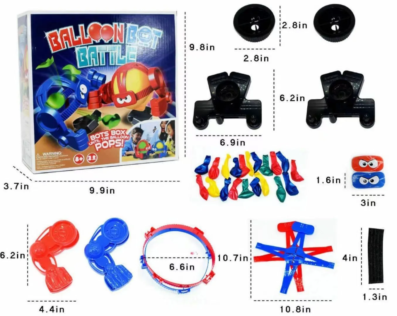 Palloncino Competizione creativa BALLNBT interattivo Gioco di boxe robot con palloncino da battaglia per genitori e figli