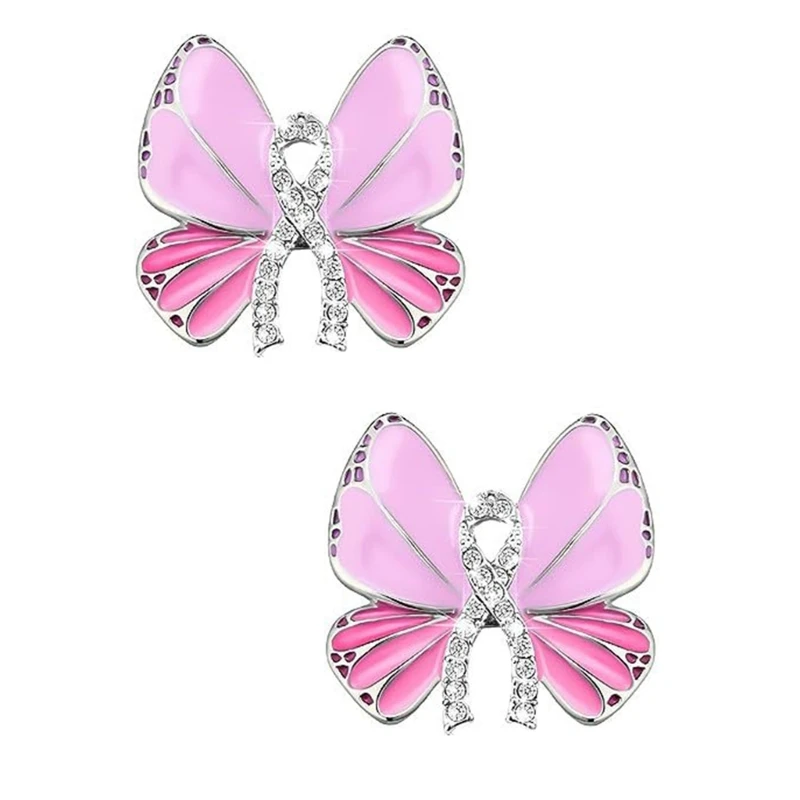 

Womens Jewelry Pink Ribbon Brooch Pins Breast Cancers Awareness Lapel Pins N7YF