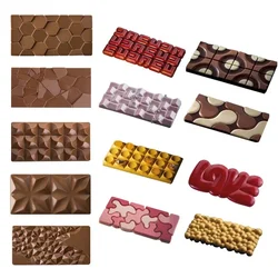 New Silicone Chocolate Mold Multiple Square Shapes Cake Mould Jelly Candy 3D DIY Kitchen Accessories Reusable Baking Tools