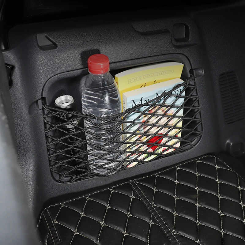 Rear Trunk Boot Net String Bag Storage Cargo Mesh For Benz Smart Fortwo 451