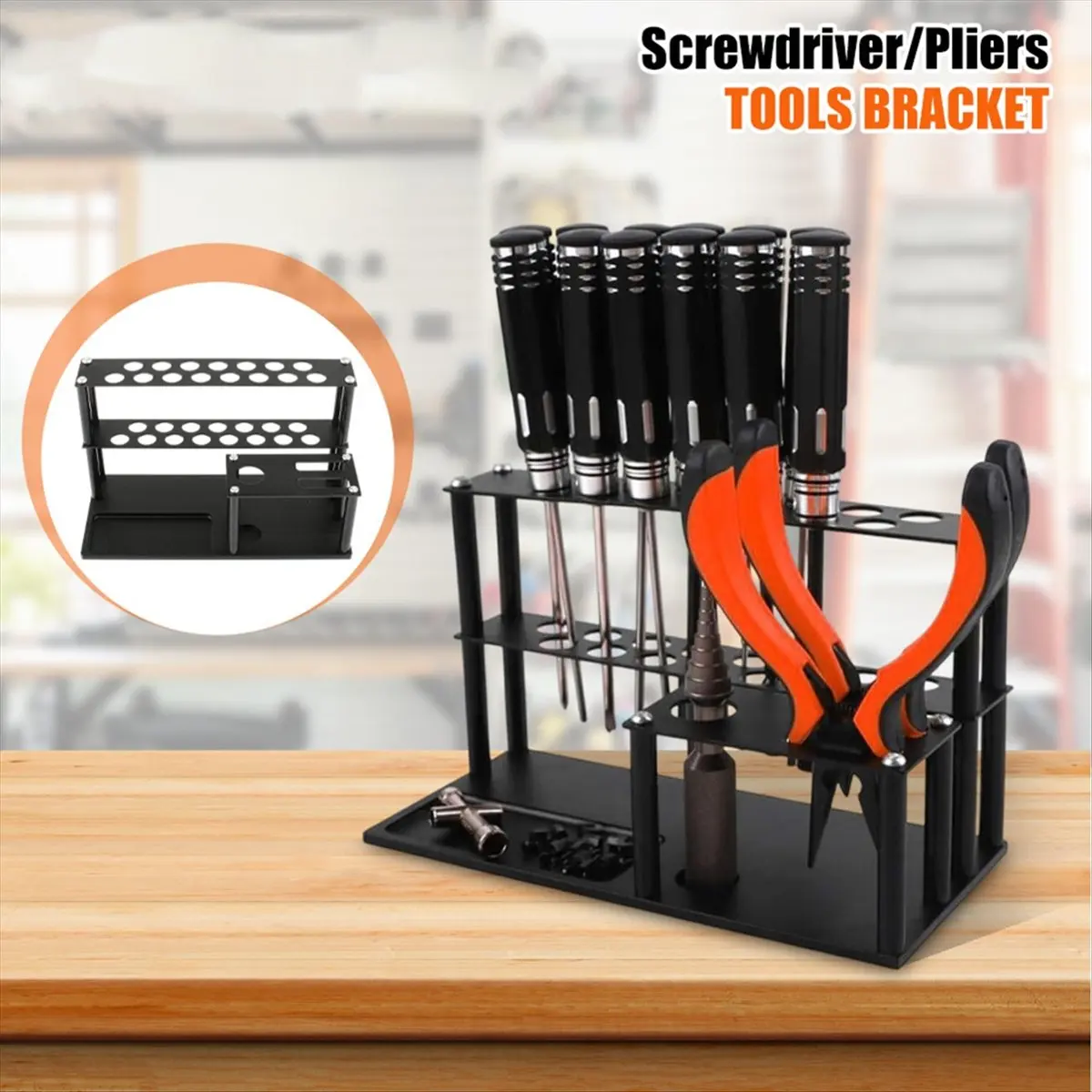 T32C New RC Screwdriver Storage Rack Holder Aluminum Alloy Screwdriver Organizers for Hex Screw Driver RC Tools Kit Organizers