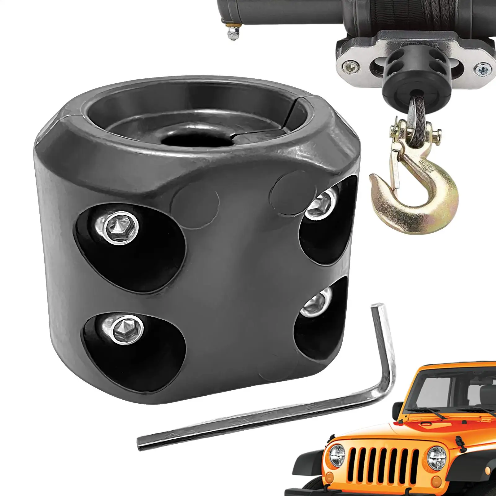 

Winch Stopper Towing Hook Stopper Rubber General Winch Hook Stopper Car Replacement Parts Offroad Accessories for Truck Towing