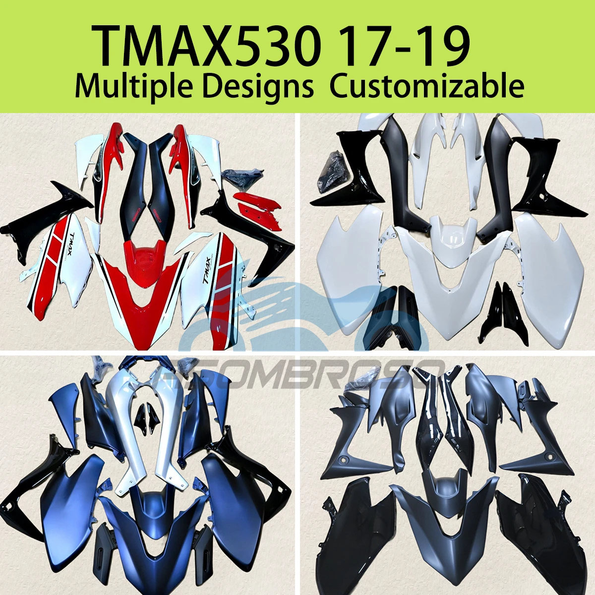 For YAMAHA TMAX530 2017 2018 2019 Race Fairng Body Kit T-MAX530 17 18 19 Motorcycle Injection Fairings Set Cover Parts