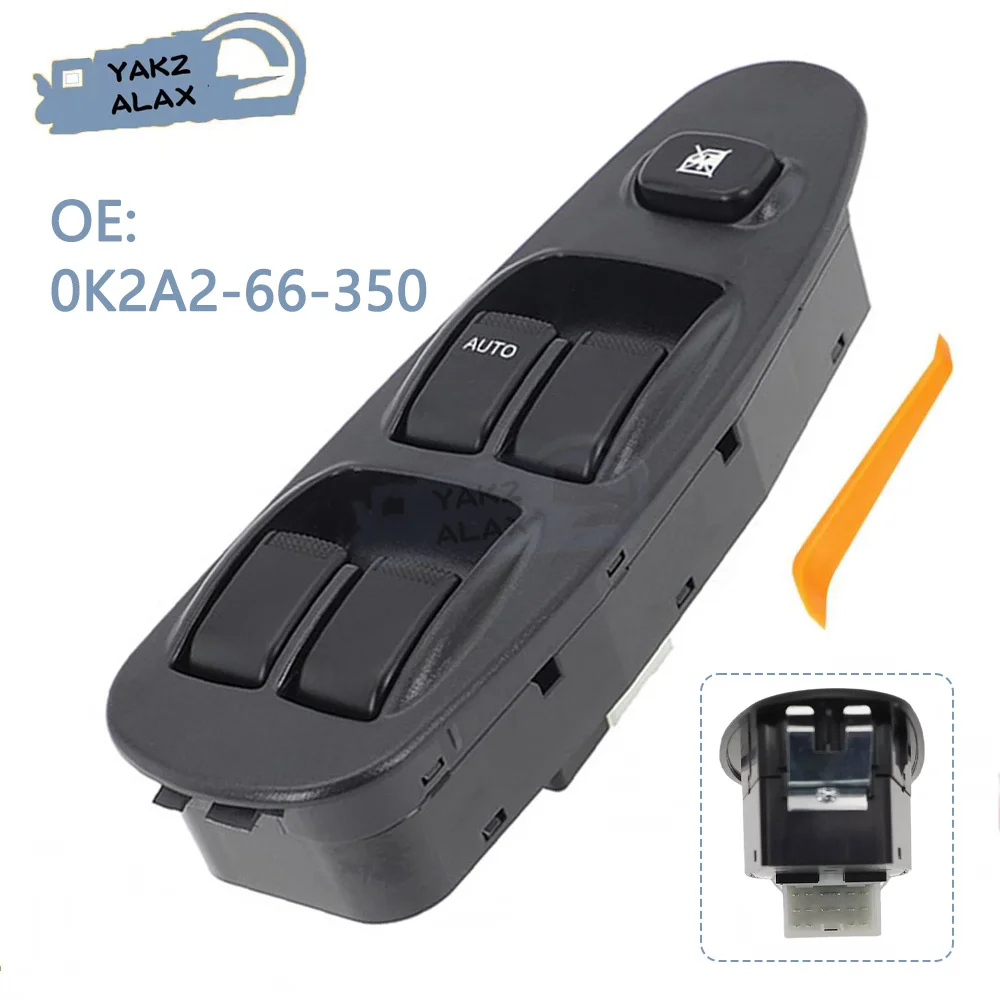 For KIA Sephia 1997-2001 Shuma 1998 Front Left Auto Master Power Window Control Switch Glass Regulator Button 0K2A2-66-350