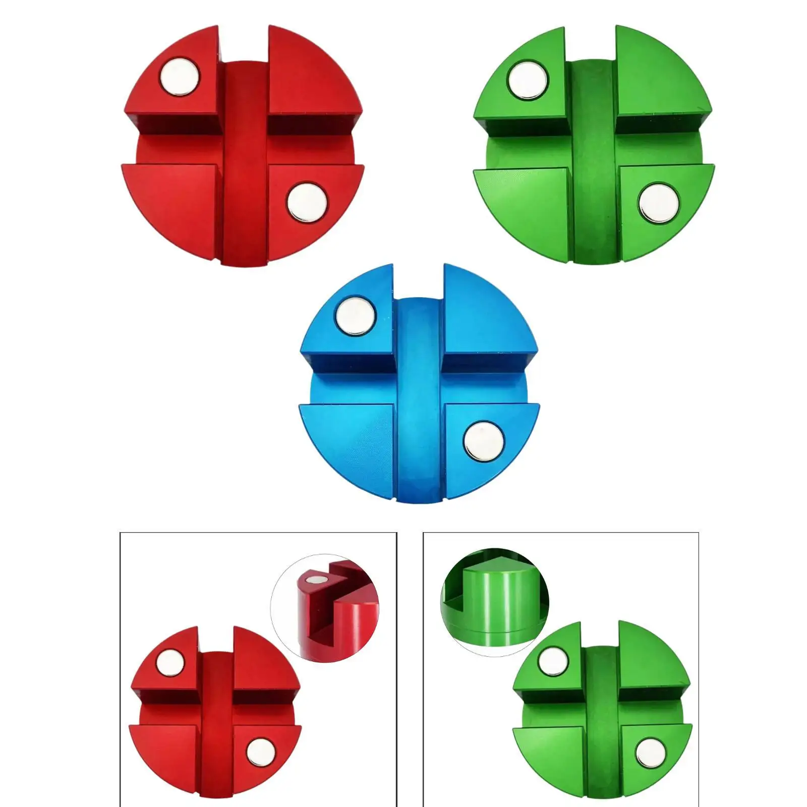 

Magnetic Slotted Jack Pad Adapter Aluminum Alloy Frame Rail Protector Universal Disk Rubber Pad for Car Repair