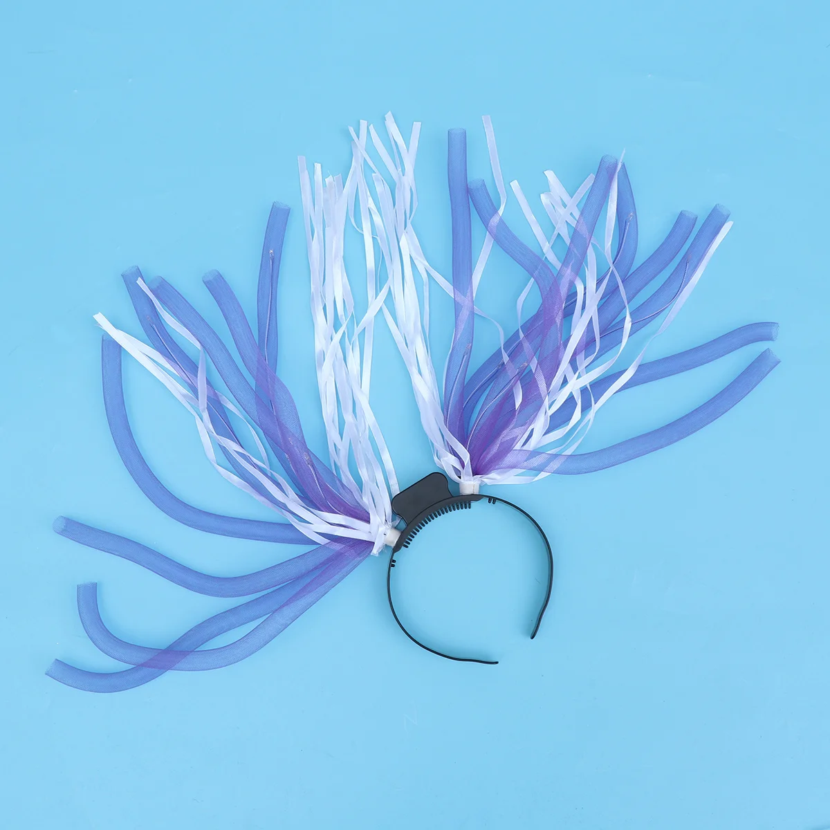 

1Pcs LED Flash Braid Headband Purple Luminous Tube for Halloween Party Concert Night Events Glow Hair Accessory for Adults Teens