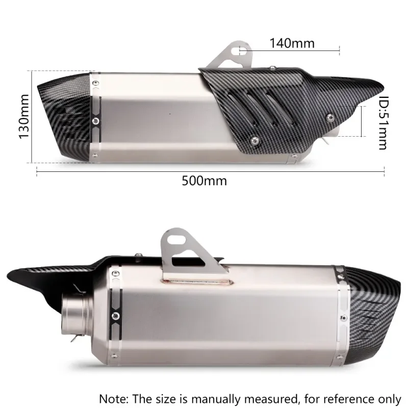 For HONDA CBR650F XMAX Z250 PCX NMAX R3 R6 GSXR125 Universal Motorcross Exhaust Motorcycle Pipe Muffler Modified Bicycle