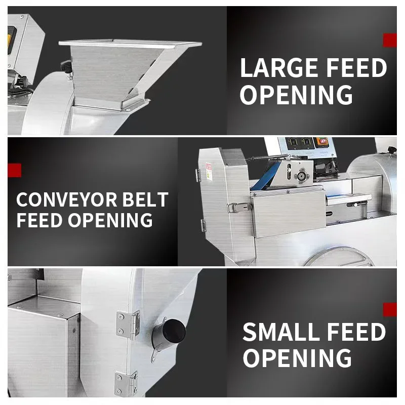 Stainless Steel Electric Vegetable Slicer, 220V/110V Automatic Potato Slicer, Automatic Deli Slicer, Inverter Motor(Customized)