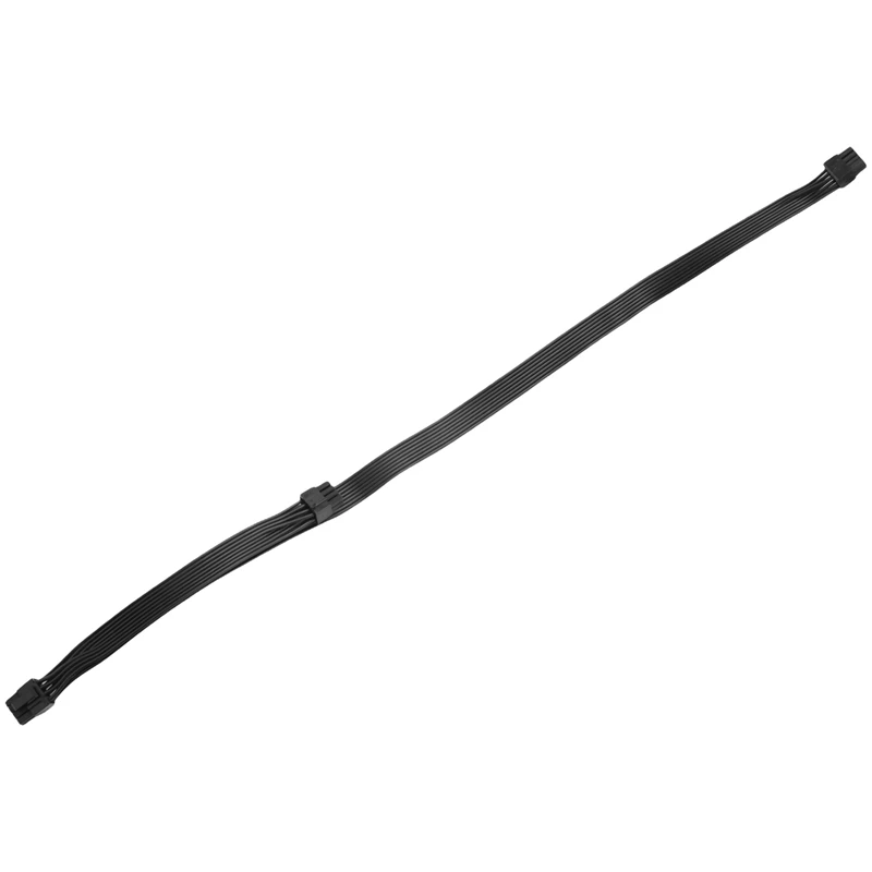 4X Pcie 8 pines macho a Dual Pcie 2X 8 pines (6 + 2) Cable adaptador de corriente macho para fuente de alimentación sazonal 25 pulgadas + 9 pulgadas