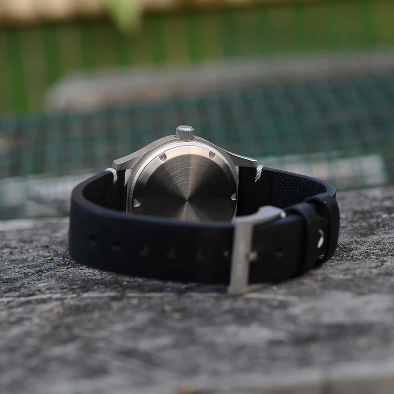 Baltany S2027 ساعة كوارتز رجالية 36 مللي متر فستان الياقوت ريترو مضيئة الفولاذ المقاوم للصدأ مقاوم للماء 10Bar سهرة ساعات المعصم