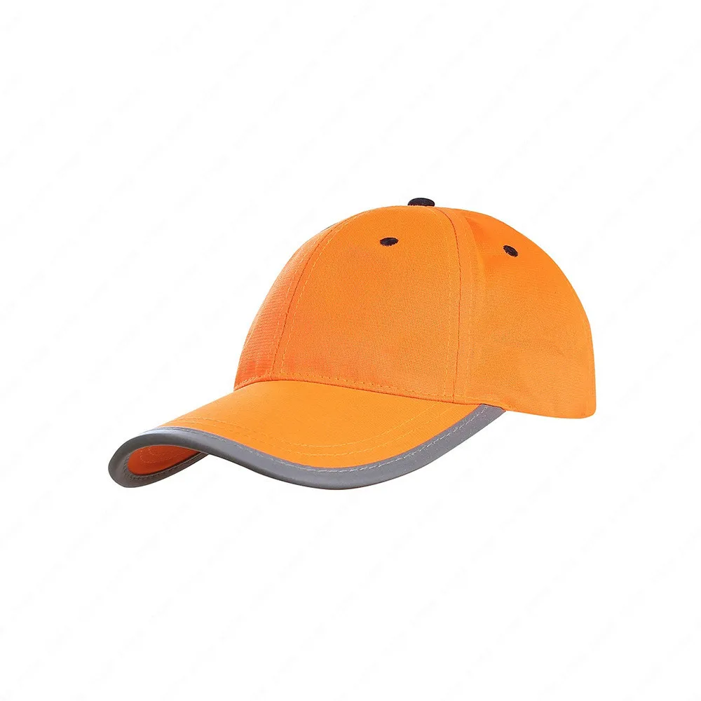 Gorra de béisbol reflectante de alta visibilidad, gorro de seguridad amarillo, casco de seguridad para el trabajo, gorro lavable, gorro de tráfico