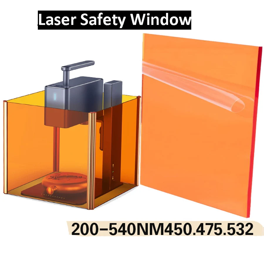 Laser Safety Windows Blue Green Laser Filter Laser Shield for 445nm 450nm and 455nm Diode Laser Engraving Cutting Machines.