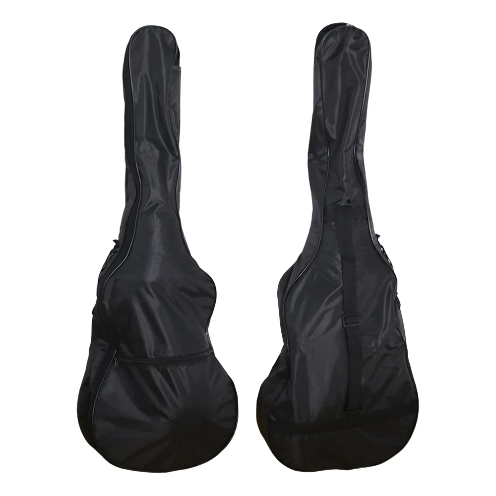 Thick Adjustable Strap Guitar Bag Waterproof Oxford Cloth Guitar Backpack Zipper Black Single Shoulder Bag Instrument Bags