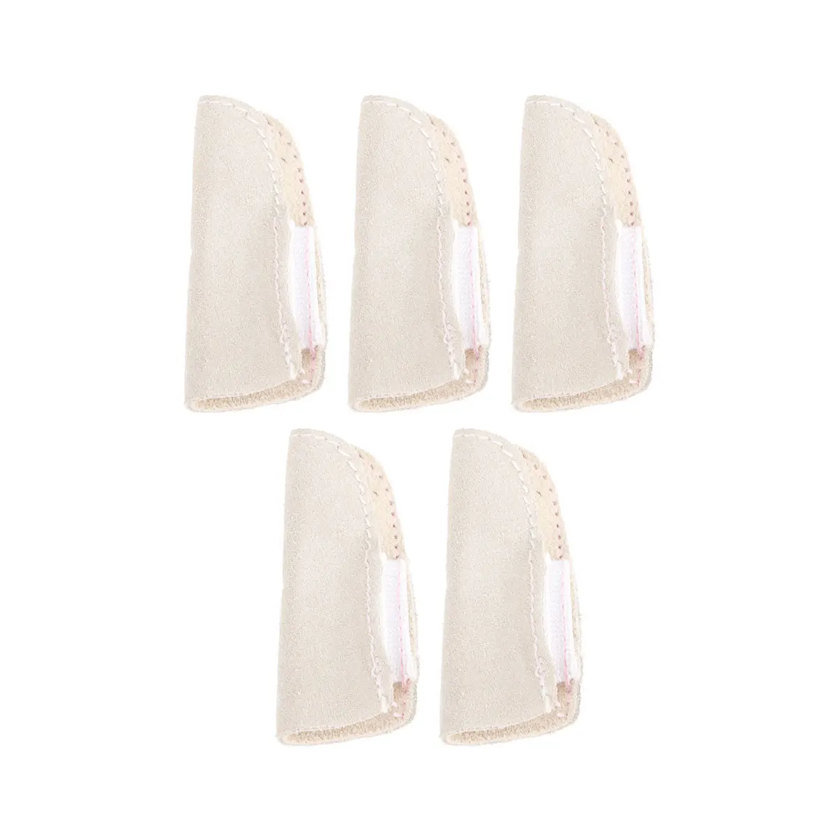 5pcs Finger Protector Thick Heat Insulation Sleeve For Scald Scratch Protection Jewelry Making Tool High Temperature