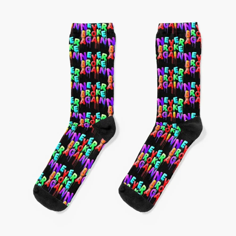 never broke again t-shirt Socks Stockings retro christmas gift new year Socks For Men Women's