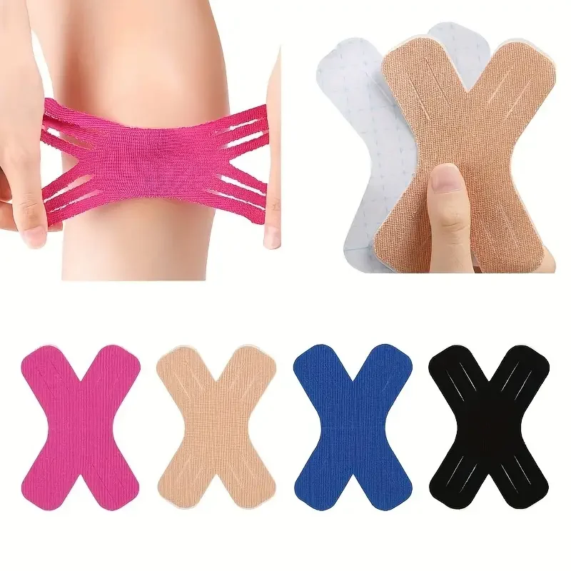 

4 packs of multi-color sports functional tape, elastic sports waterproof muscle tape, used for knees, shoulders, elbows