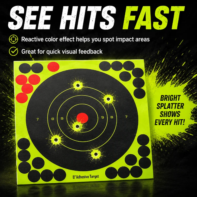 Practice Target Board - 50/100/150/200/250 Stück Farbspritzer-Reaktionszielscheiben Selbstklebende Markierungsaufkleber für