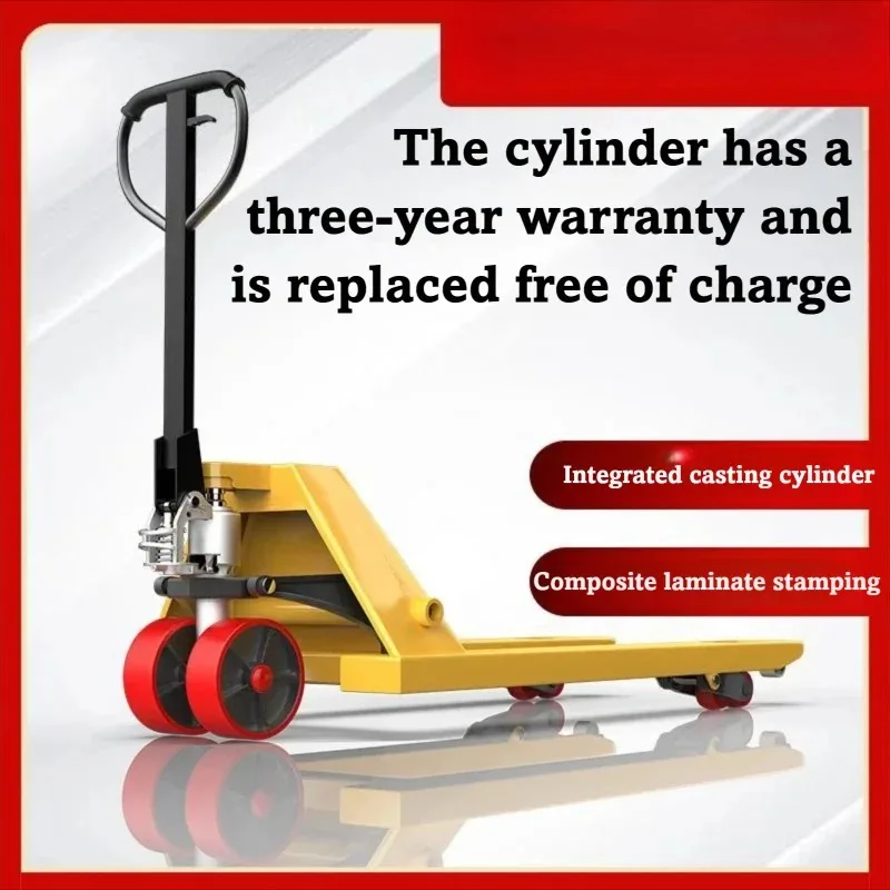 

Manual Hydraulic Pallet Truck Electric Forklift 2 Ton 3 Ton Capacity Cargo Transport Hand Trailer Warehouse Logistics Dolly