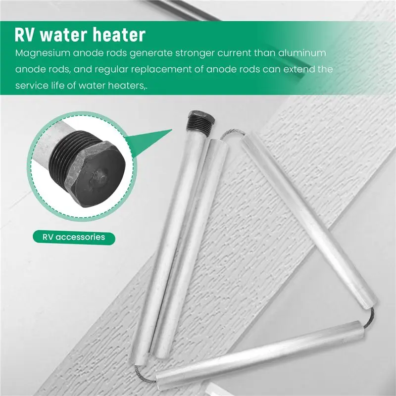 N26R-RV Water Heater Magnesium- Flexible Anode Rod 3/4 NPT Threaded Belt Hex Sleeve Tool Water Heater Anode Magnesium- Rod
