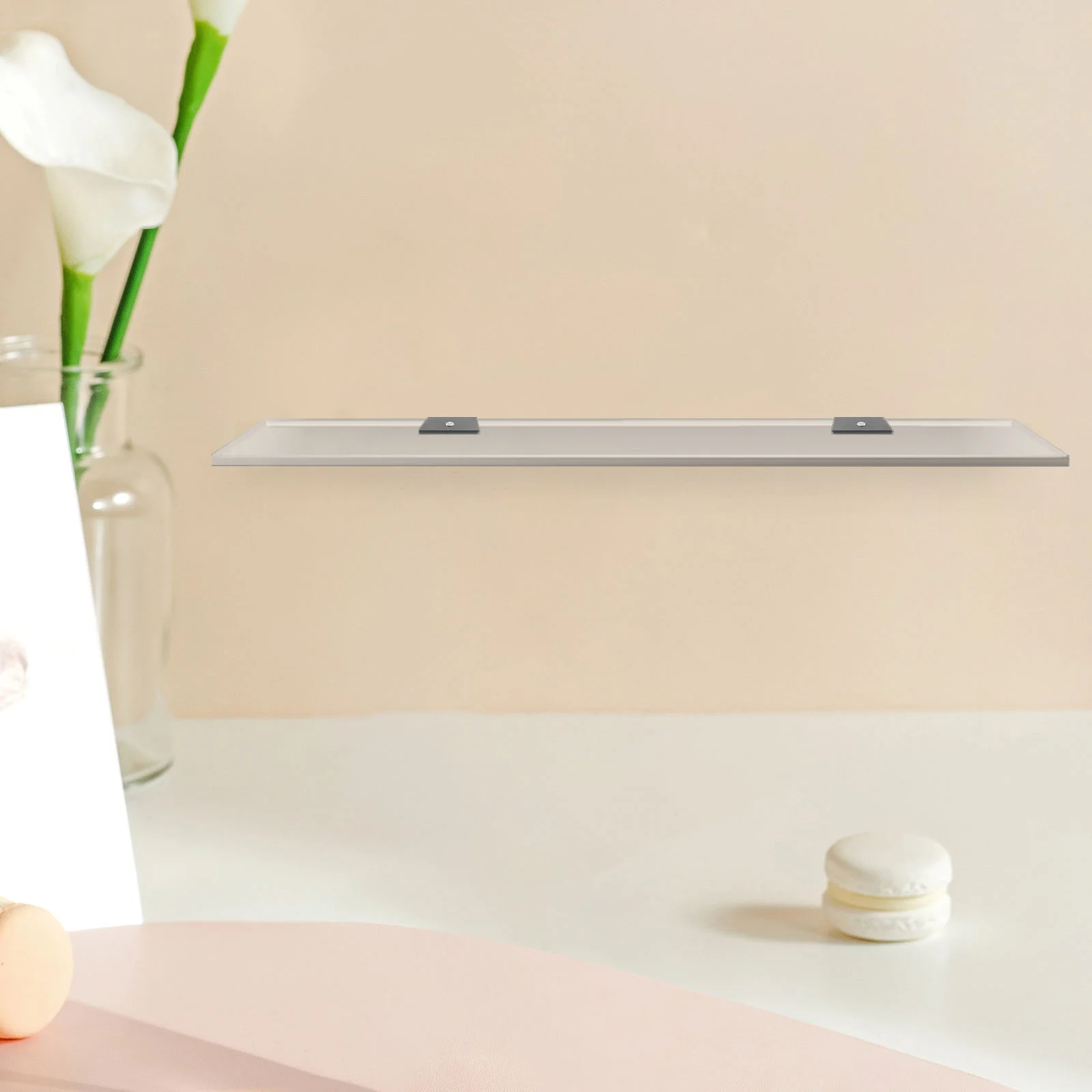 

10 шт., черные стеклянные кронштейны для полок, квадратные безрамные U-образные держатели для стеклянных зеркал, полки, настенные прочные