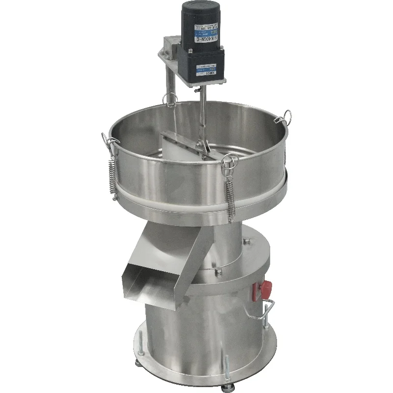 Small Electric 400mm Stainless - Steel Vibrating Screen For Soybean Milk Filtering And Powder Screening