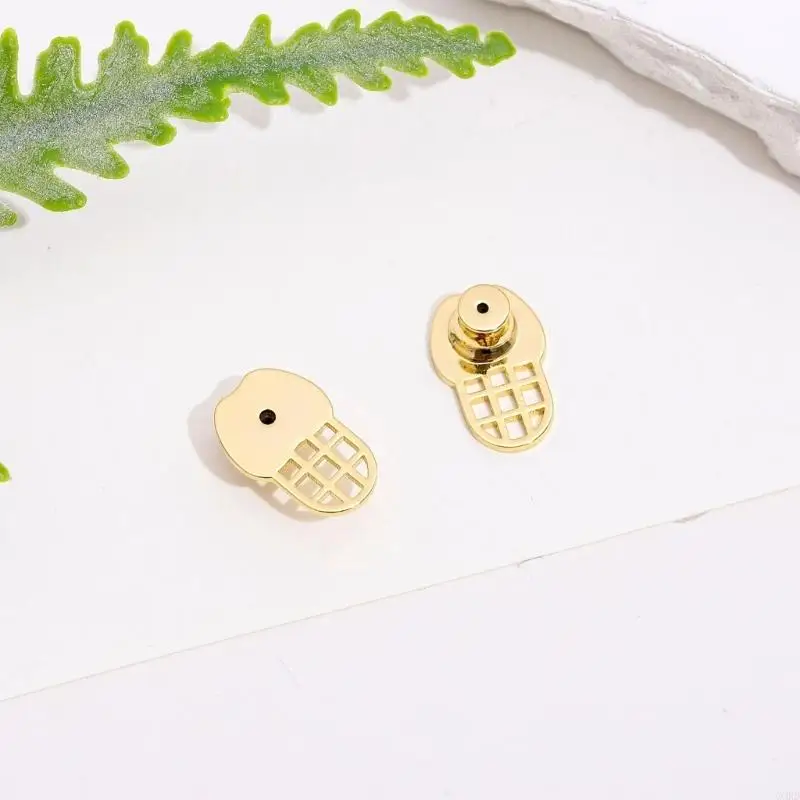 CORD 2 Pieces Earring Support Backings Soft Comfortable Design For Droopy Earlobes Gold Silver Options For All Day Wear