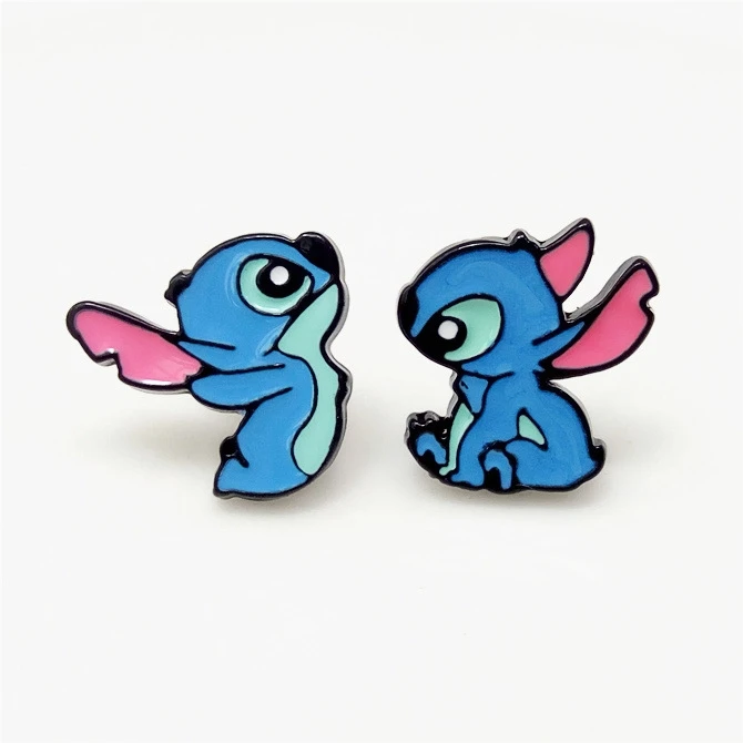 Classic Cartoon Movie Studs Earrings For Womans Cute Piercing Earrings Enamel Cosplay Accessorices Gift for Children Friends