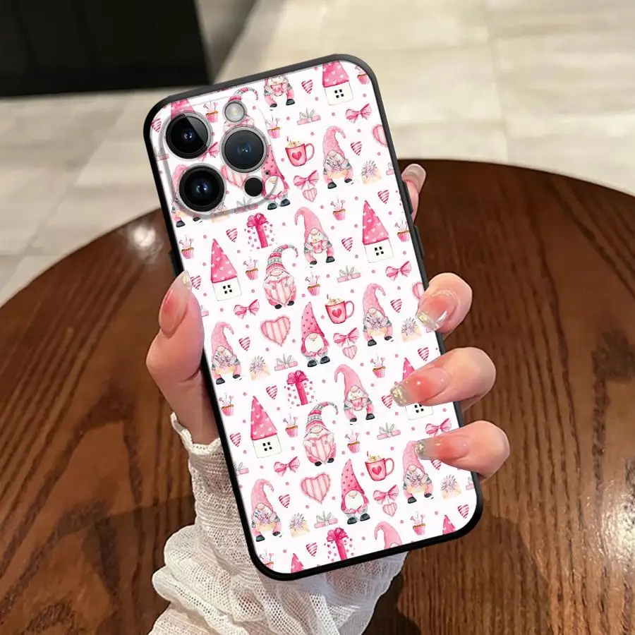 حافظة لهاتف آيفون 13 Mini 7 8 12 11 17 Air 17 16 Pro Max 15 Plus 14 X XS XR SE غطاء خلفي ناعم لعيد الميلاد ثلج