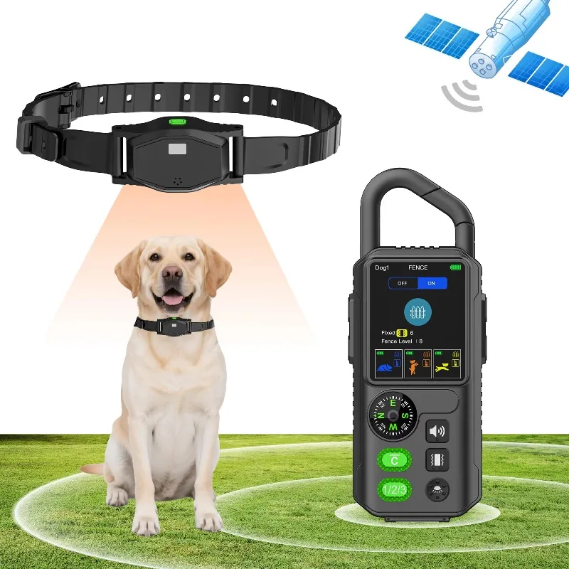 Wireless Dog Fence System Training Collar with Remote Portable Indoor Outdoor Safe Pet Electric Wireless Containment for Dog