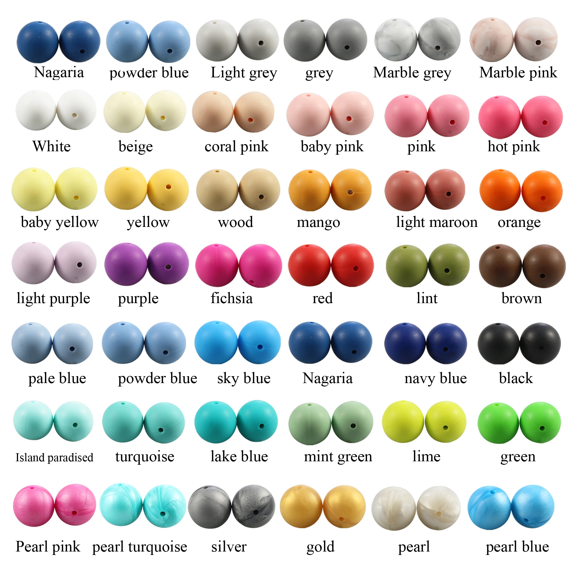 

New 1000Pcs/Lot 15mm/12mm/10mm Silicone Beads Teetheing Round Safe Baby Food Grade Mom Nursing DIY Jewelry Bracelet