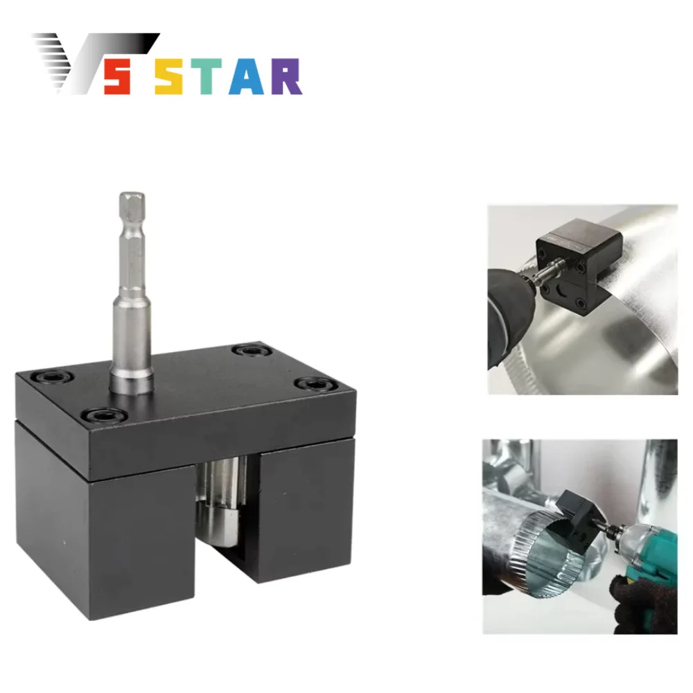 Herramientas eléctricas de prensado asistido por energía de impacto de Metal de alta calidad C5A2, engarzado eficiente, conducto redondo galvanizado y tubo de estufa