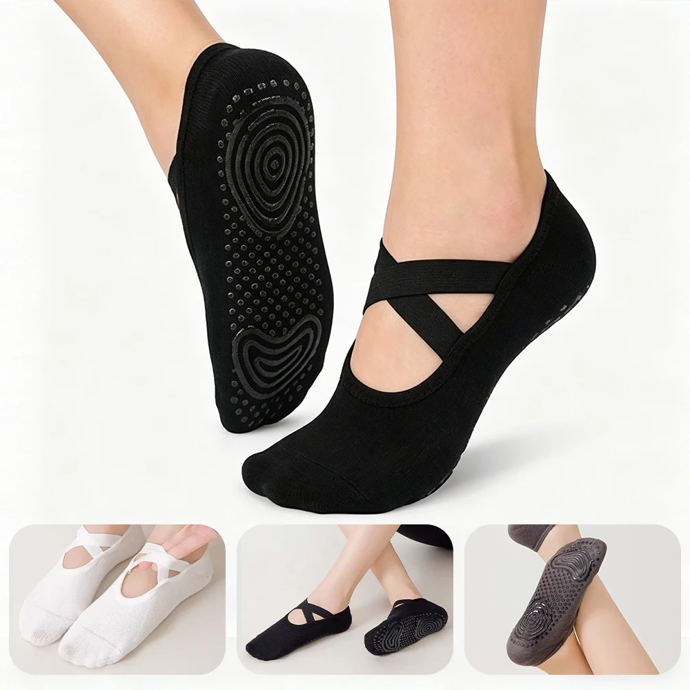 Ladies' Non Slip Pilates Grip Towel Invisible Ballet Socks, Breathable and Comfortable