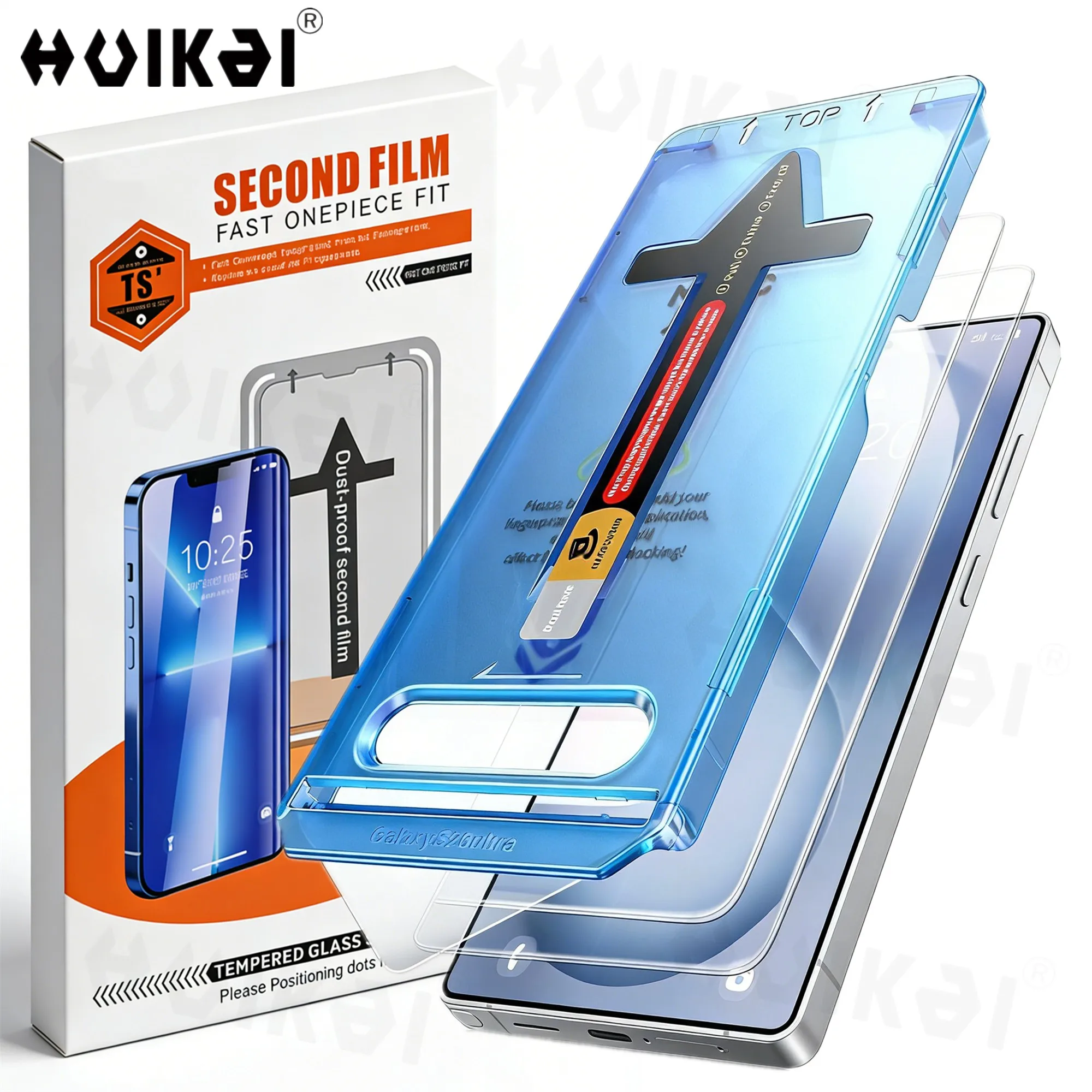

Защитная пленка для экрана, 2 шт., для Samsung Galaxy S26 Ultra S25 Plus S24, закаленное стекло, автоматическое удаление пыли, без пузырьков, HD, прозрачная защитная пленка