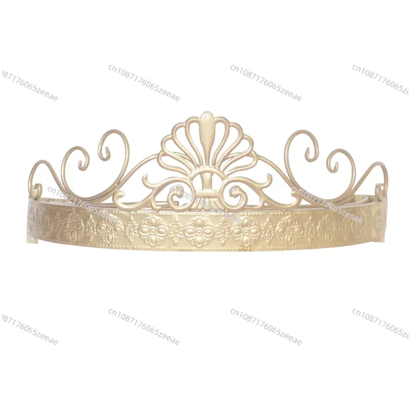 

Стойка для штор в европейском стиле для девочек, детская прикроватная декоративная корона, тканевая стойка для штор, стойка для москитной сетки с крючком