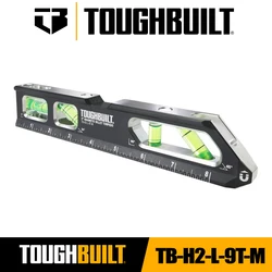 TOUGHBUILT TB-H2-L-9T-M 9-in Magnetic Billet Torpedo Level Tool Accessories