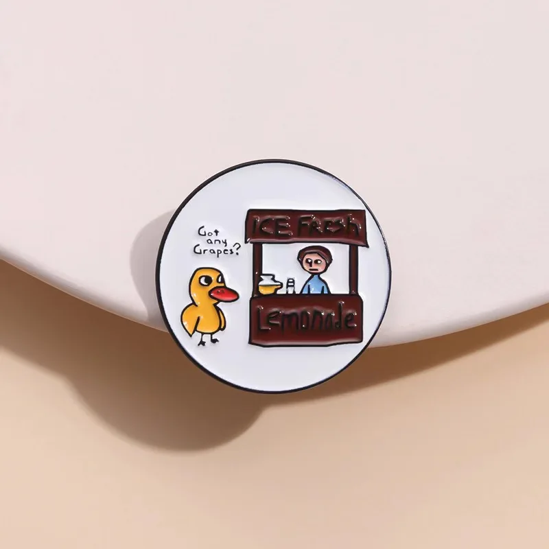 De Eend Waggelen Email Spelden Grappig Lied Broches Revers Badges Cartoon Dieren Jeugd Sieraden Cadeau Voor Kinderen Vrienden Groothandel